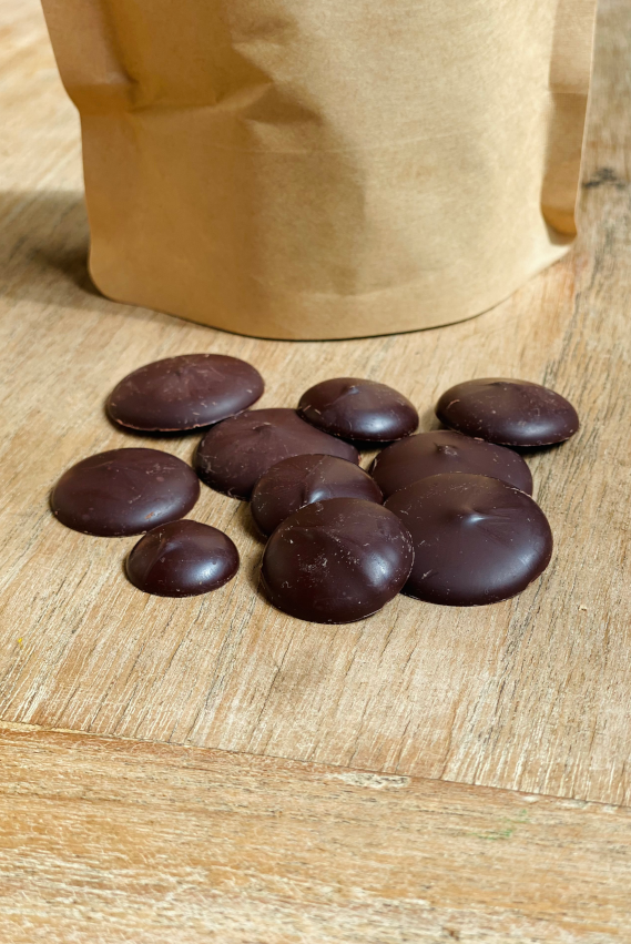 Palets de chocolat bio<br>pour pâtisser (1kg)
